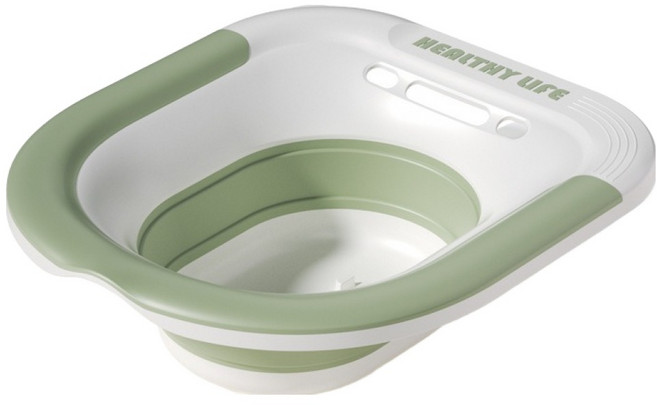 로이홈 프리미엄 가정용 온욕 접이식 폴딩 좌욕기 일반형, 1개, 모리그린