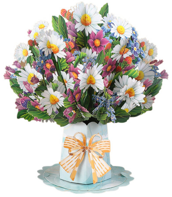 코히모 3D 꽃다발 입체 카드 + 플라워 세트 5W0077, A2, 1세트