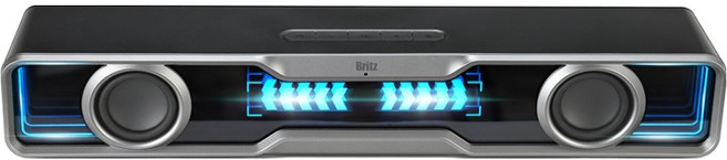 브리츠 블루투스 v5.4 게이밍 사운드바 LED Effect 스피커, 블랙, BR-MARK2