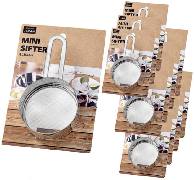 일제 베이킹 밀가루채 손잡이 미니 채망 0711-130, 12개