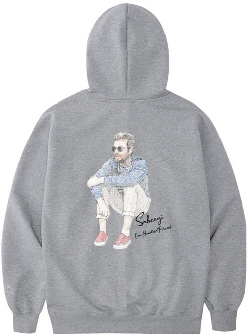 원헌드레드퍼센트 SAHEEGI b레드슈즈맨 베이직 헤비 후드