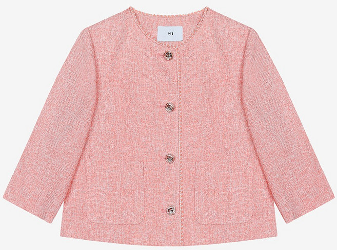 SI(씨) 여성용 테슬장식 트위드 자켓 SKJAD2142