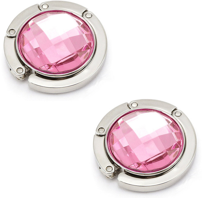 모나코올리브 휴대용 테이블 비즈 가방걸이 후크, 피치, 2개