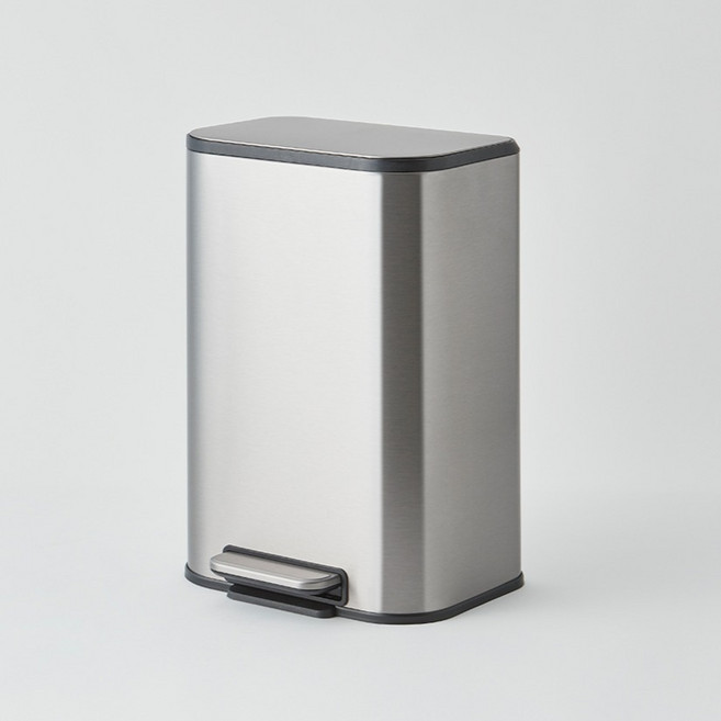 한샘 시그니처 페달 휴지통, 실버