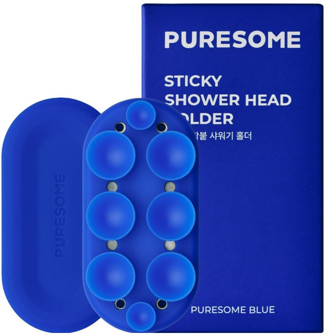 퓨어썸 착붙 샤워기 홀더, 퓨어썸블루