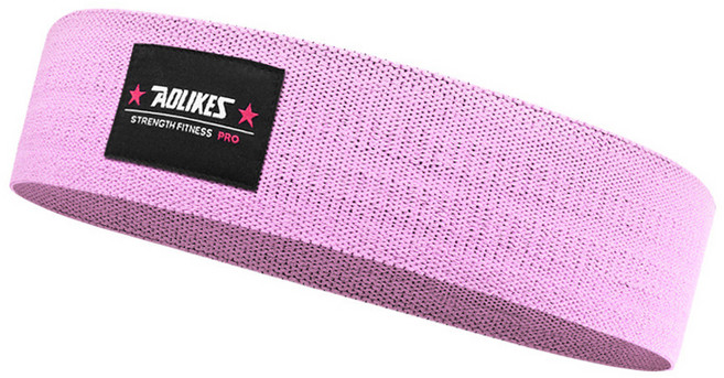 AOLIKES 원티크 논슬립 저항밴드 힙 밴드, 핑크, 1개