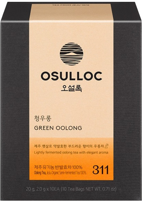 오설록 청우롱 피라미드 티백 우롱차, 2g, 10개입, 1개