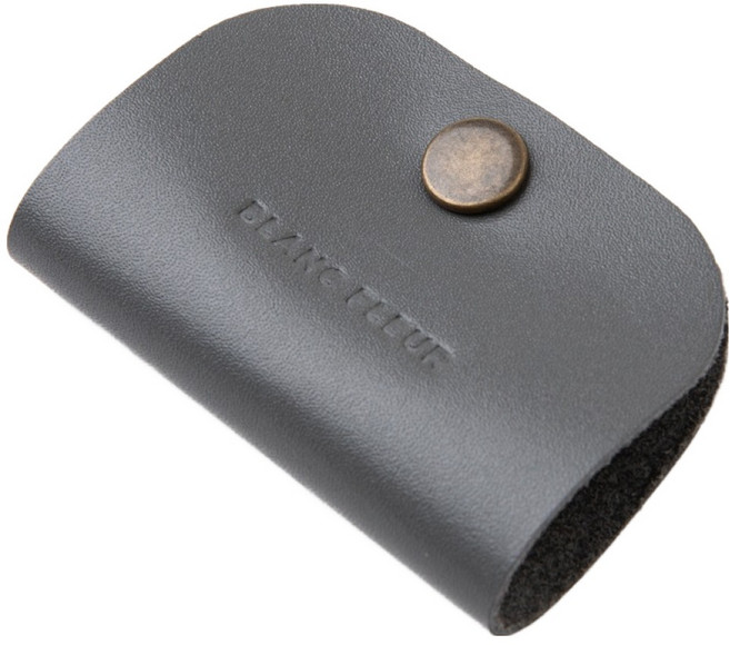 블랑플뢰르 소가죽 라운드 케이블 이어폰 정리홀더, 그레이, 1개