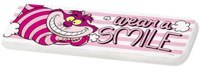 Alice in Wonderland 愛麗絲夢遊仙境 珪藻土洗漱墊 24 x 8 x 0.9cm, 粉條紋柴郡貓, 1個