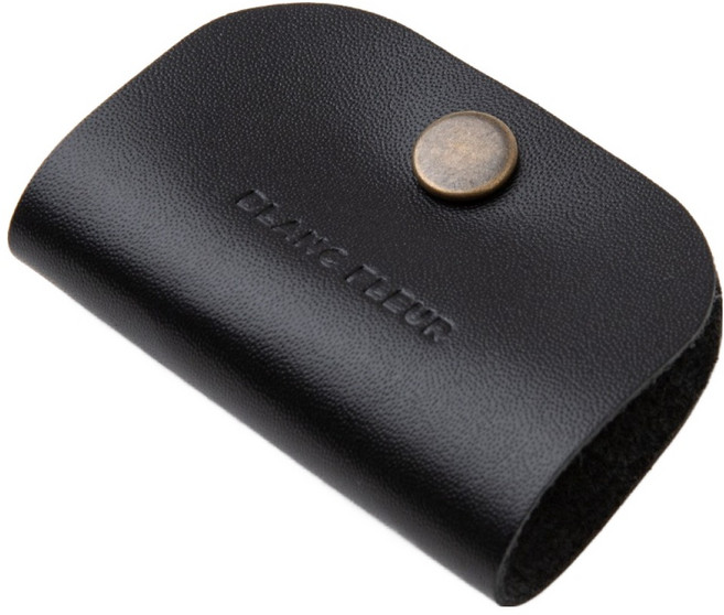 블랑플뢰르 소가죽 라운드 케이블 이어폰 정리홀더, 블랙, 1개