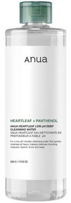 아누아 어성초 약산성 딥 클렌징 워터, 500g, 1개