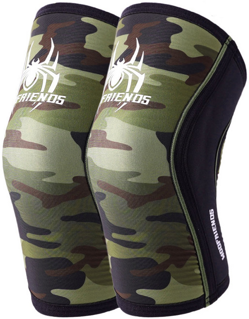 와드프렌즈 스파이더 무릎보호대 좌우 세트 7mm, 1세트, Green