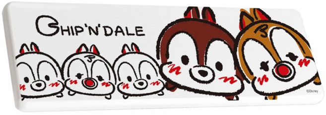 Disney 迪士尼 TSUM 珪藻土洗漱墊 24 x 8cm, 橫 奇奇蒂蒂 白色, 1個