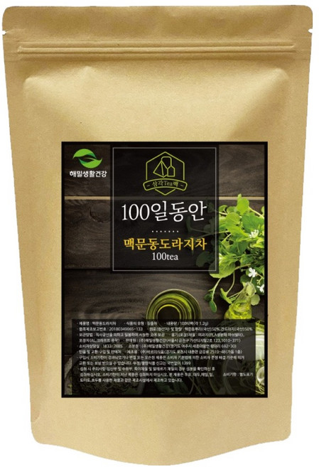 해밀생활건강 맥문동 도라지차, 1.2g, 1개, 100개입