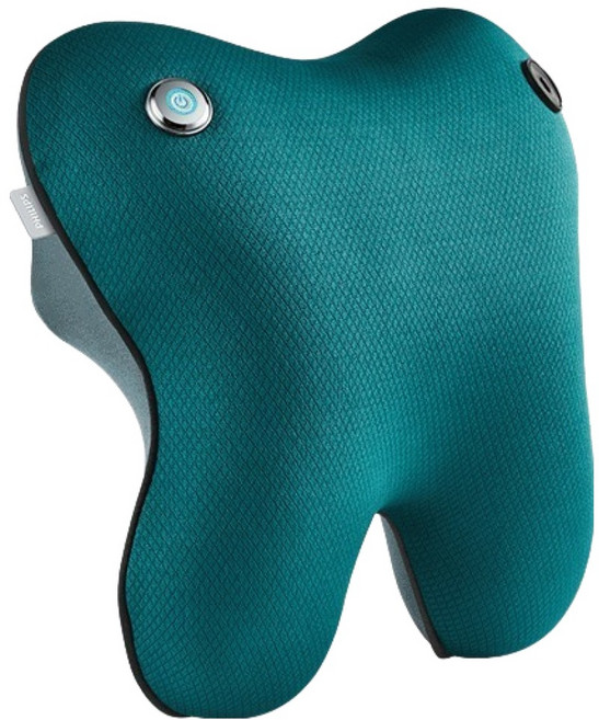 필립스 등허리 마사지기, PPM4311, 라이트 그린