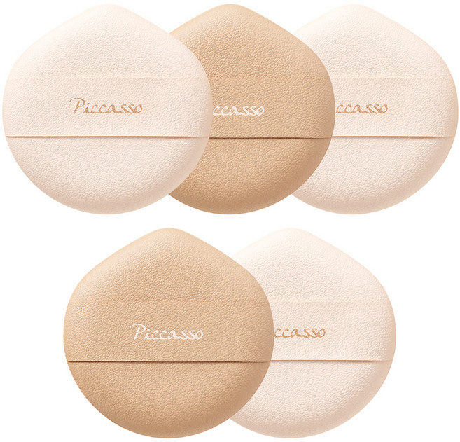 피카소 클라우드 퍼프 5종 세트, 혼합색상, 1세트