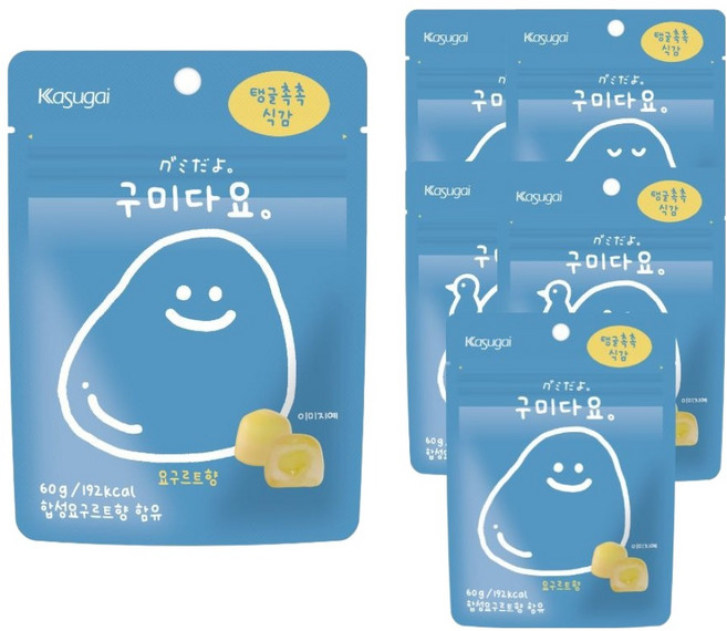 카수가이 구미다요 요구르트향 젤리, 60g, 6개