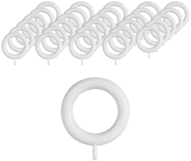 더원홈데코 커튼봉용 커텐링 25mm, 화이트, 30개