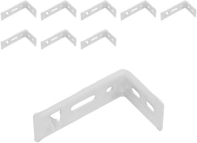 블라인드 꺽쇠 3.7 x 6.8 x 2.7 cm 10p + 목재피스 19mm 10p 세트, 1개, 화이트