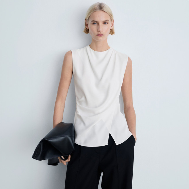 MANGO 여성용 에어리어 블라우스 87034092