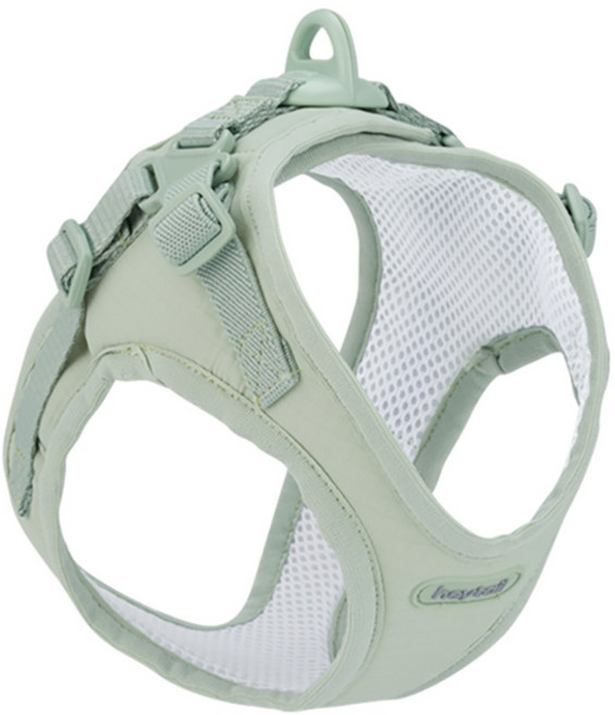 헤이테일 핏펫 강아지 에어워크 X형 하네스, 1개, 더스트그린