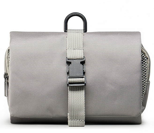 따봉오빠 휴대용 다용도 걸이형 수납 파우치 ONE SIZE(17 x 39 x 6 cm) JNHA1697, 그레이, 1개, 3단