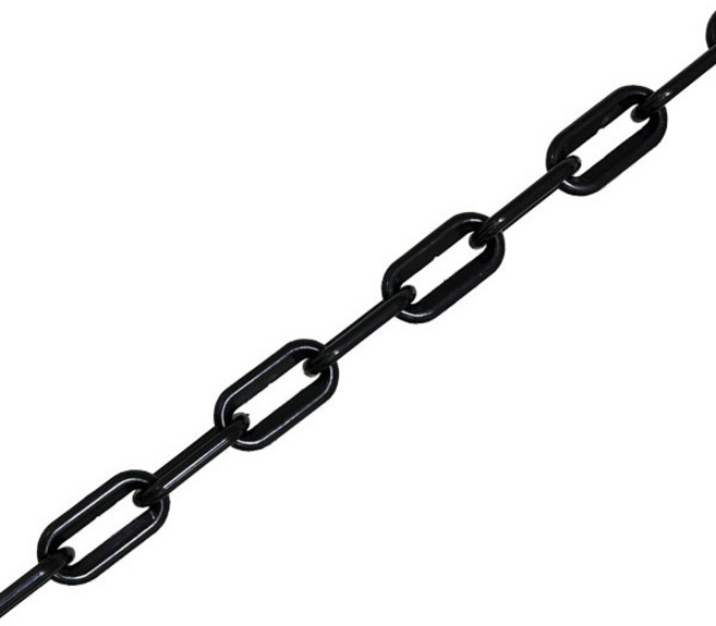 플라스틱 안전 롤체인 검정 + s고리 2p 세트, 1세트