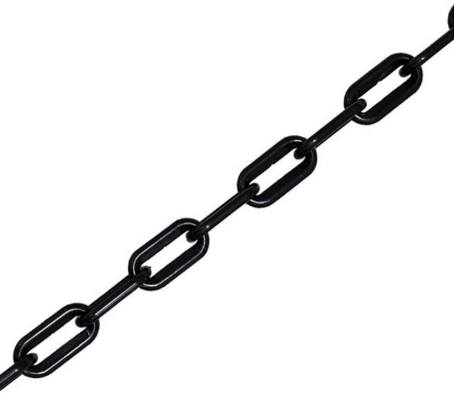 플라스틱 안전 롤체인 검정 + s고리 2p 세트, 1세트