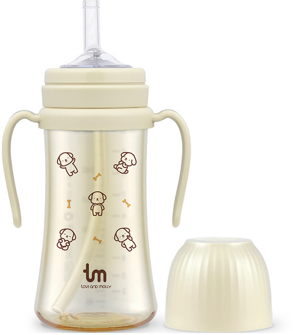 토비앤몰리 토비 PPSU 빨대컵, 280ml, 1개, 토비 바닐라