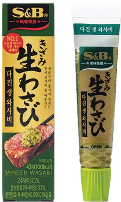 에스앤비 다진 생 와사비, 43g, 1개