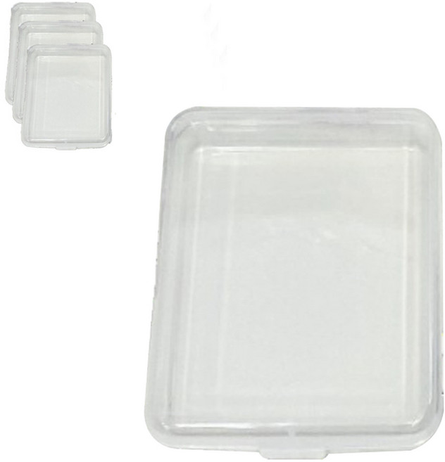 올하이 다용도 포토카드 보관 플라스틱 케이스, 4개, 투명