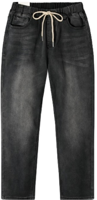 엠엔씨 빅사이즈 배기핏 밴딩청바지 MDIP188JN