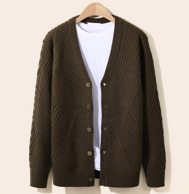 엠엔씨 빅사이즈 오블릭 다이아 가디건 MDCD149JS