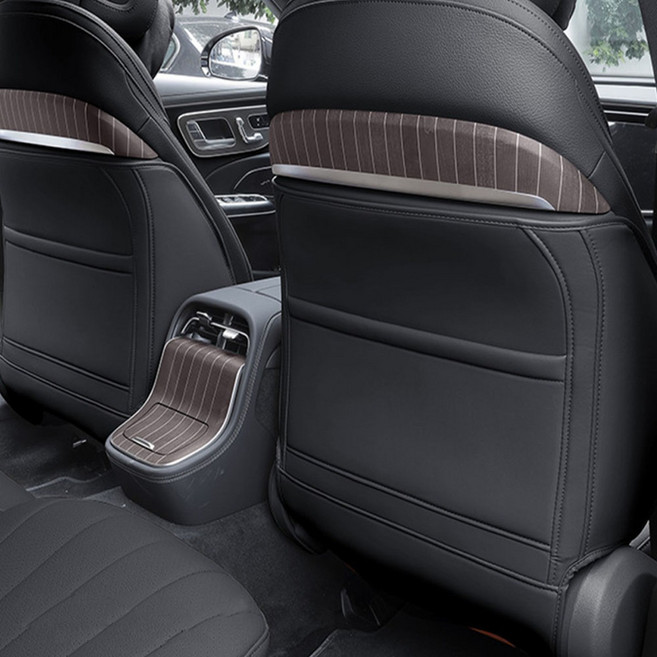 카에버 벤츠 호환 틈새수납 킥매트 킥커버 E클래스 24년 이후 모델 W214 운전석 + 조수석 풀커버 세트, 노블 블랙, 1세트