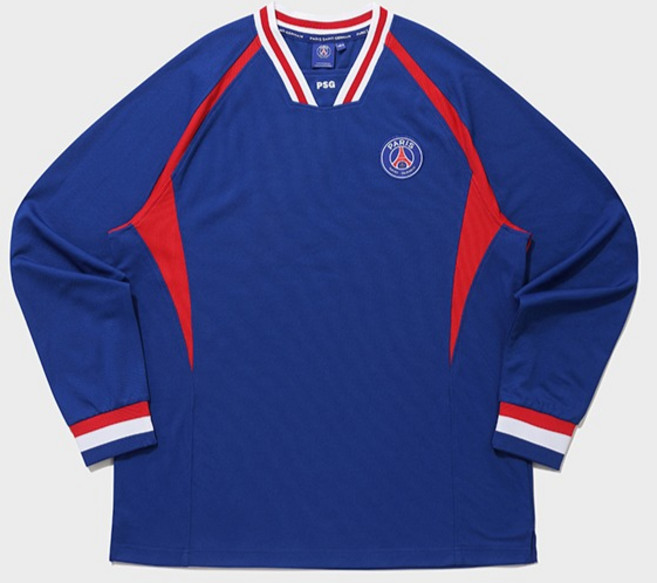 풋볼스탠다드 PSG 스몰로고 와펜 유니폼 티셔츠 E4RM310XBLU