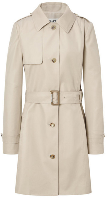 닥스 여성용 트윌 조직 면혼방 클래식 트렌치 코트 DLCO5BE21