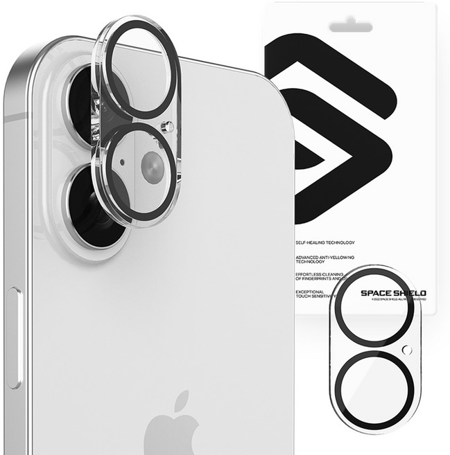 SPACE SHIELD Armor Flex 鋼化玻璃 Stanfit 防眩光 9H 全覆蓋鏡頭保護貼 2片組, 1套