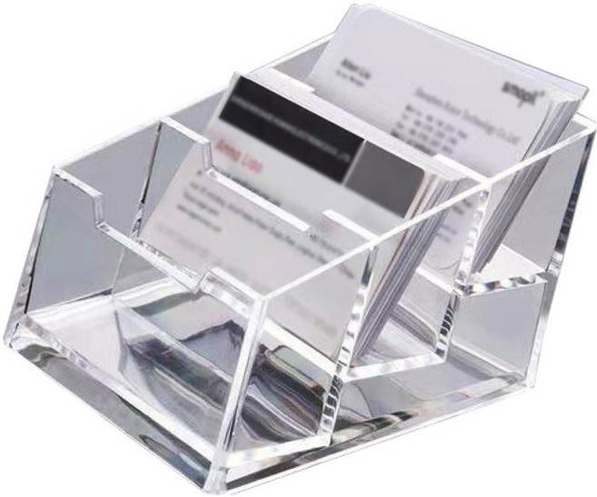 스타리움 아크릴 명함꽂이 케이스 3단, 투명, 1개