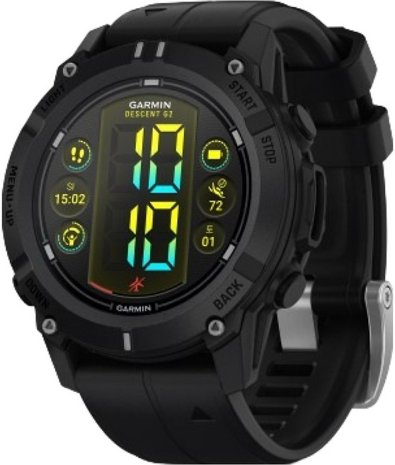 가민 디센트 G2 다이브 컴퓨터 GPS 스마트워치, 블랙, 30.4mm, GPS + 블루투스