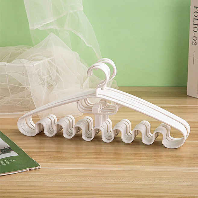 제이라이프 줄줄이 레이어드 옷걸이, 20개, 화이트