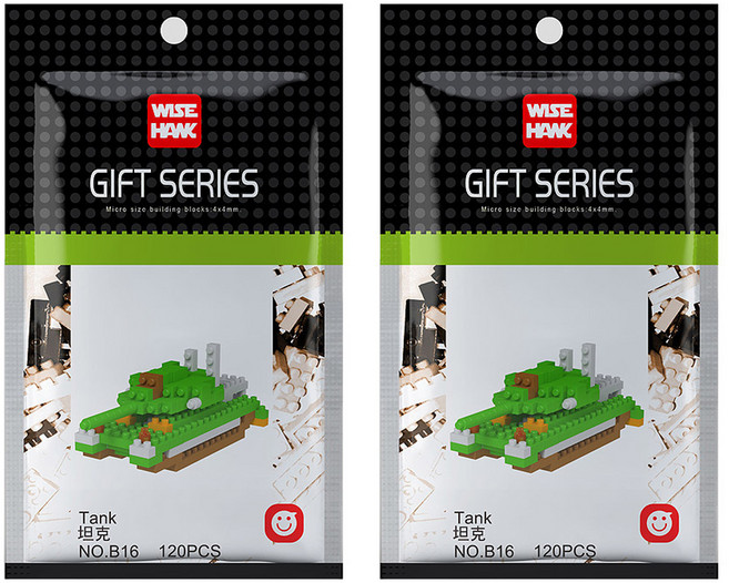 와이즈호크 나노블럭 탱크 B16wh, 혼합색상, 2개