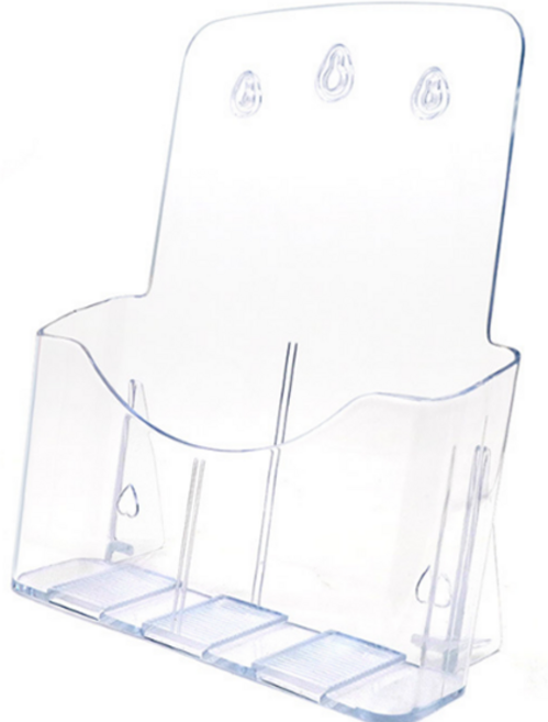 스타리움 아크릴 전단지 카달로그 꽂이 A4 1단, 투명, 1개