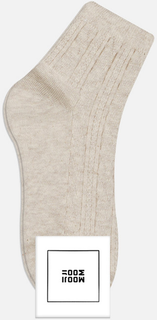 무지무지 여성용 데일리 갑종 꽈배기 단목 양말