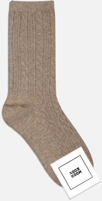 무지무지 여성용 데일리 갑종 꽈배기 중목 양말