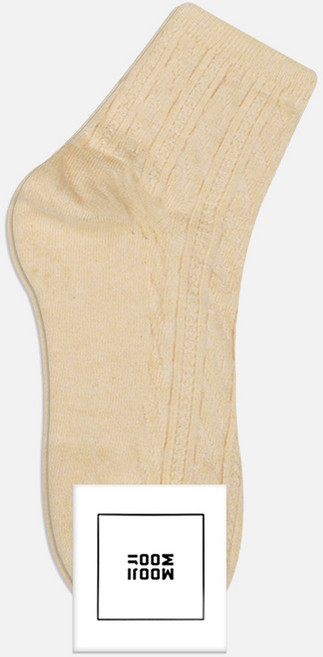 무지무지 여성용 데일리 갑종 꽈배기 단목 양말