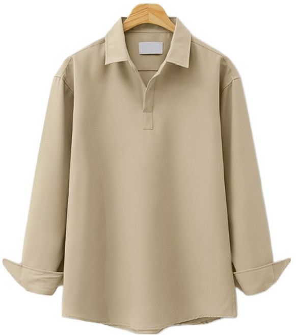 엠엔씨 링클프리 반오픈 셔츠 MDLS068RW