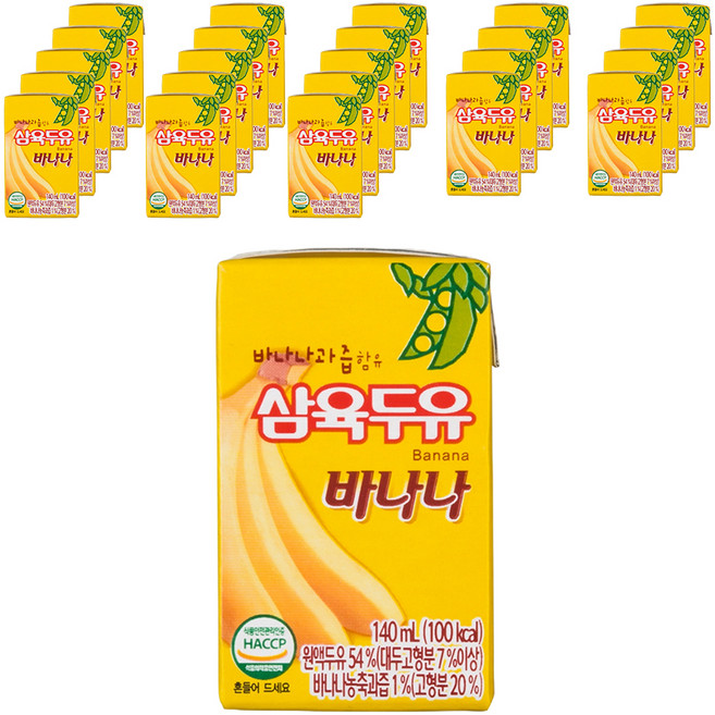 삼육 삼육두유 바나나, 140ml, 24개