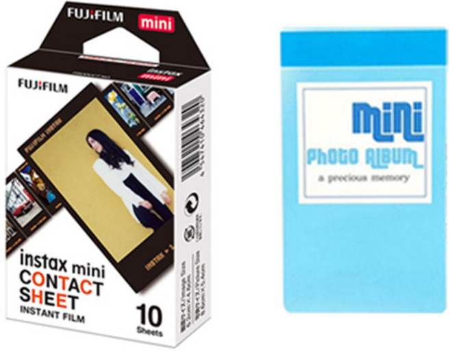 Instax 角色迷你底片接觸式相紙 10張 + 1層相簿, 1套, 單一商品