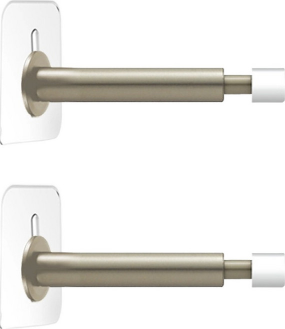 베이루 무타공 스프링 도어스토퍼 스톱, 그레이, 2개