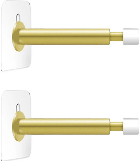 베이루 무타공 스프링 도어스토퍼 도어스톱 골드, 2개